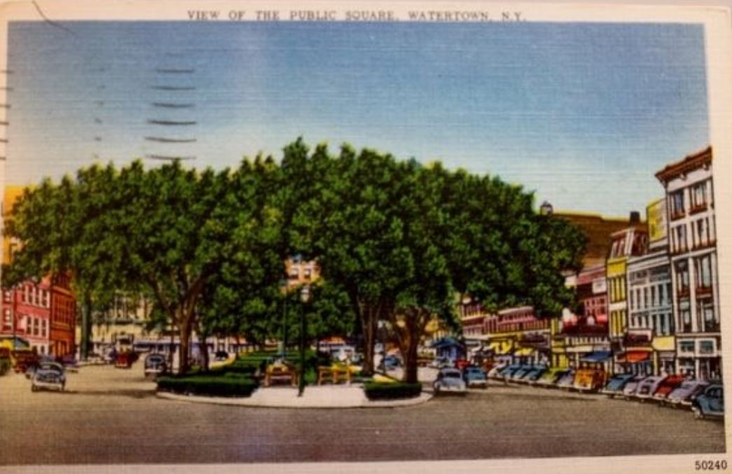 Public Square Looking West Watertown NY